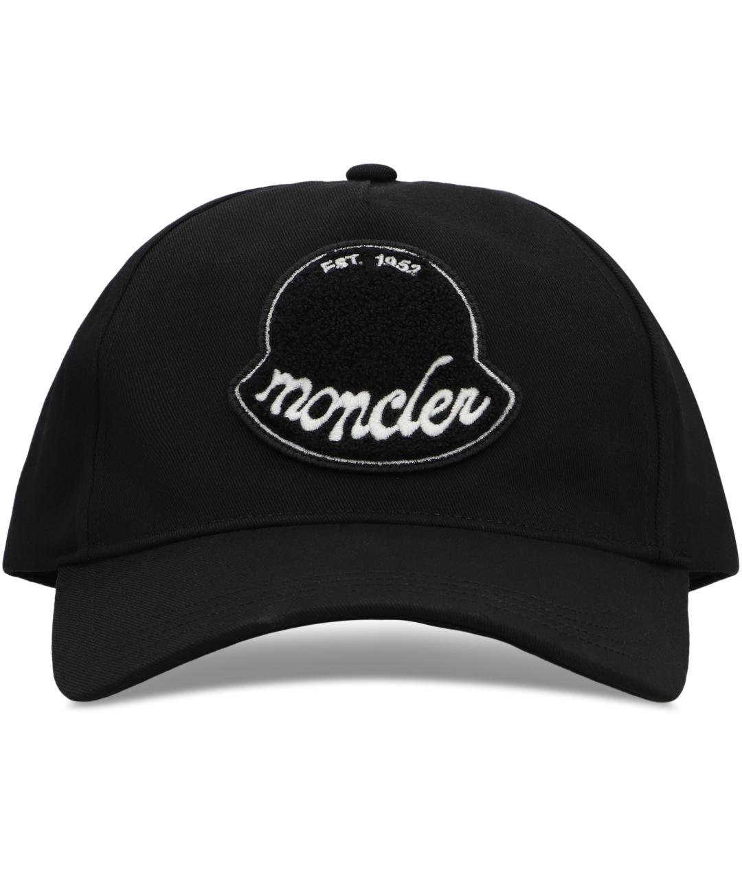 MONCLER Черная хлопковая кепка/бейсболка, фото 2