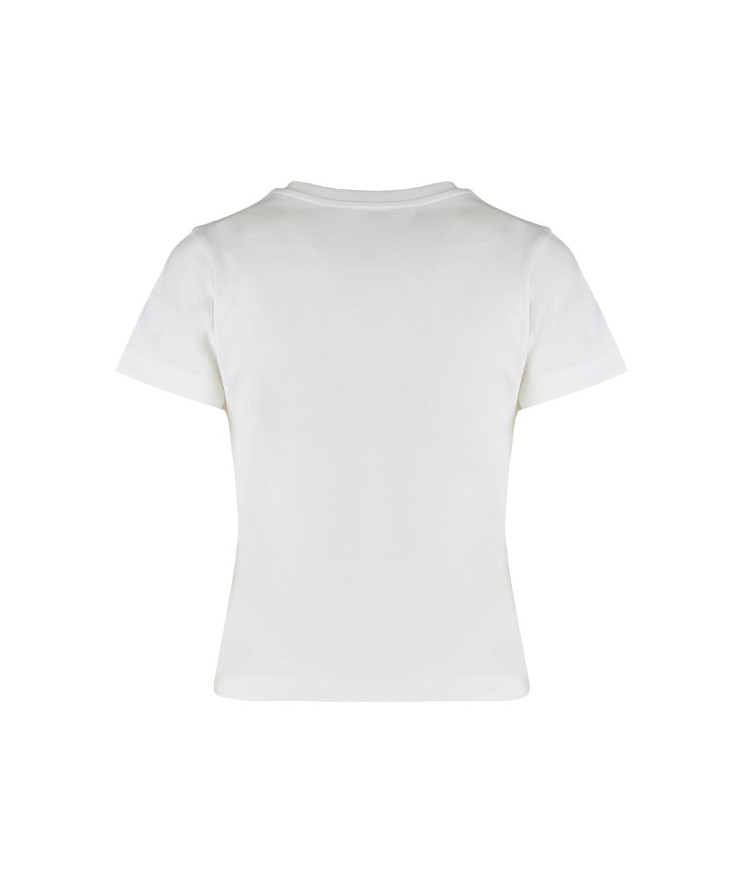 MONCLER Белая хлопковая футболка, фото 2