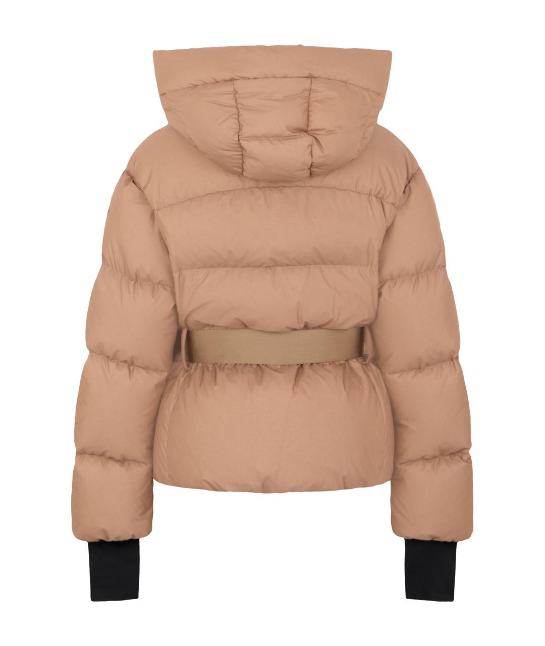 MONCLER Розовый полиамидовый пуховик, фото 2