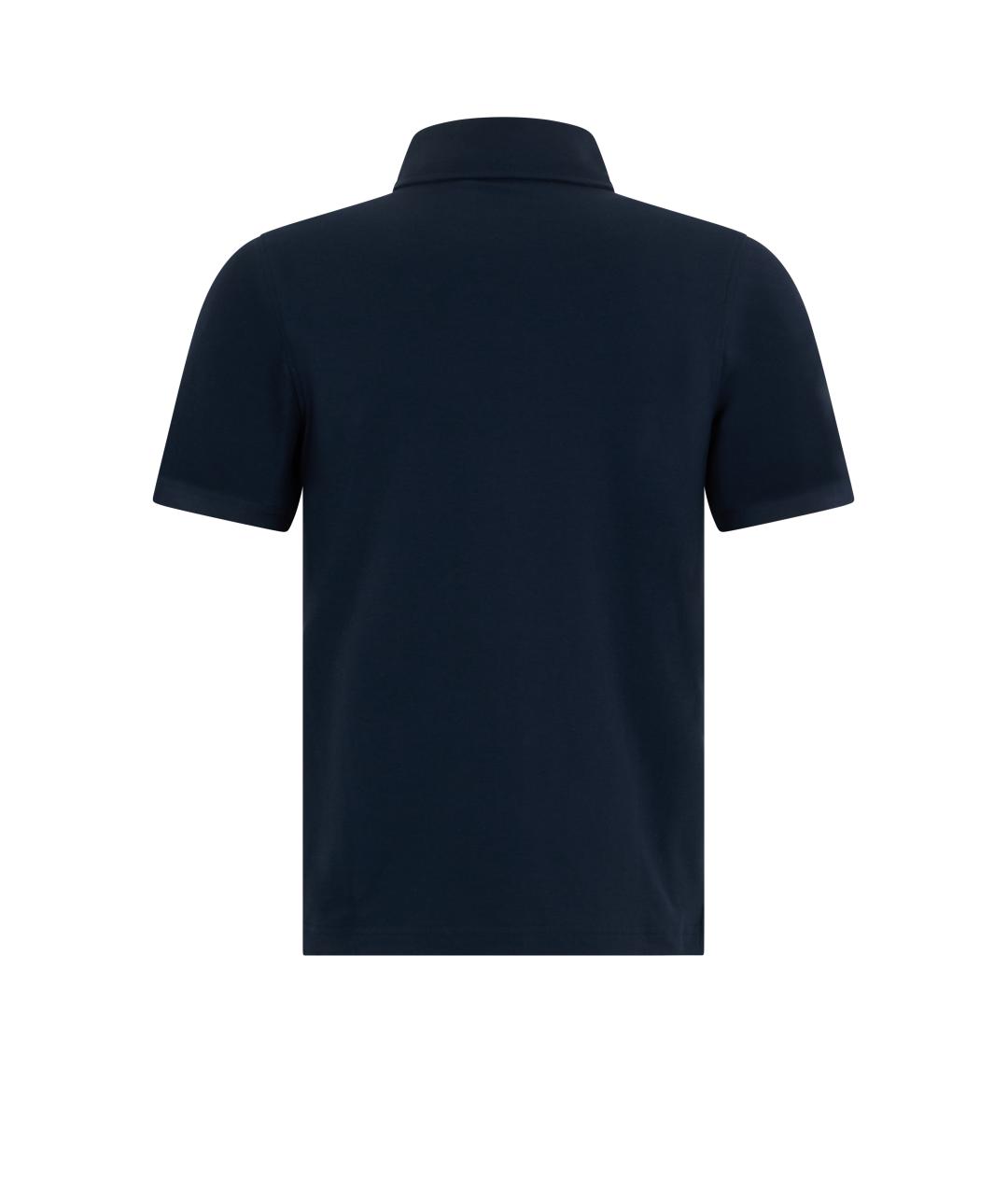 K-WAY Синее хлопковое поло с коротким рукавом, фото 2