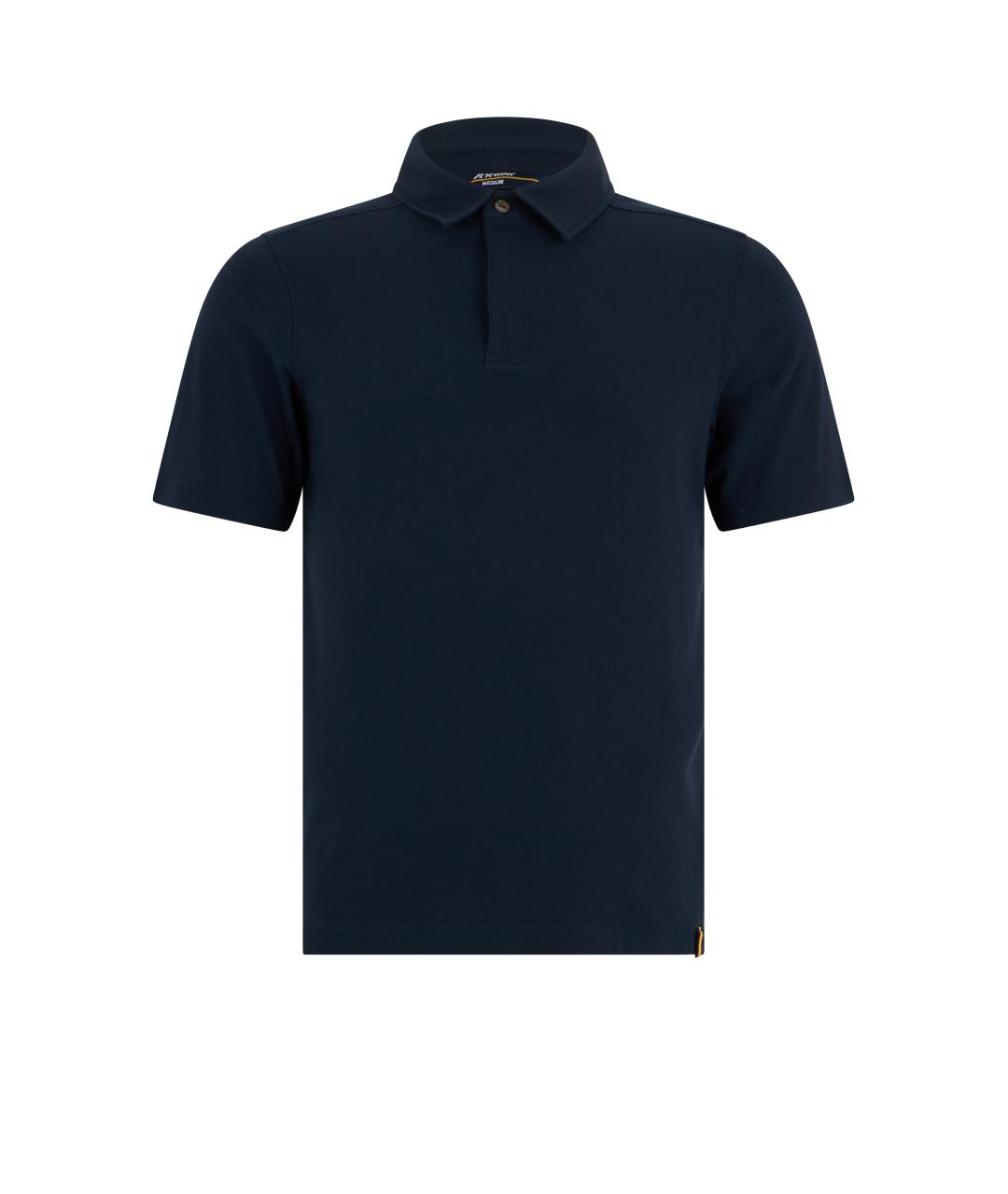 K-WAY Синее хлопковое поло с коротким рукавом, фото 1