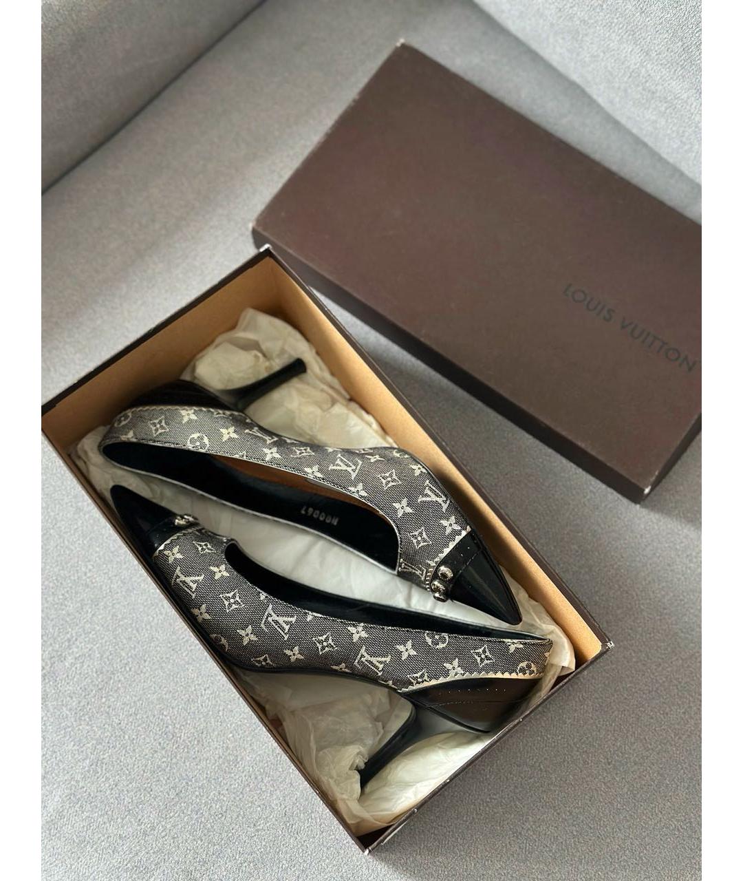 LOUIS VUITTON Серые кожаные туфли, фото 2