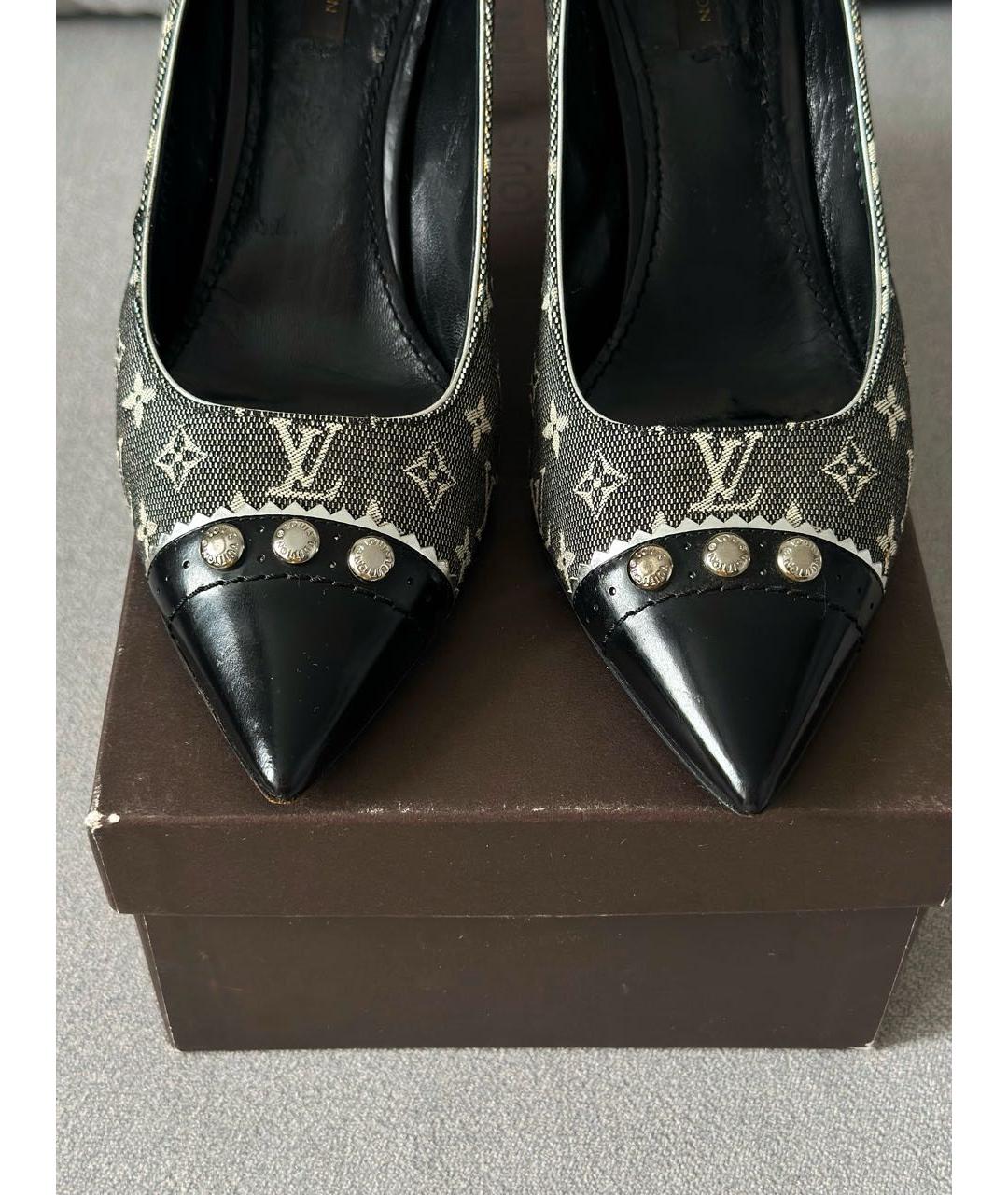 LOUIS VUITTON Серые кожаные туфли, фото 6