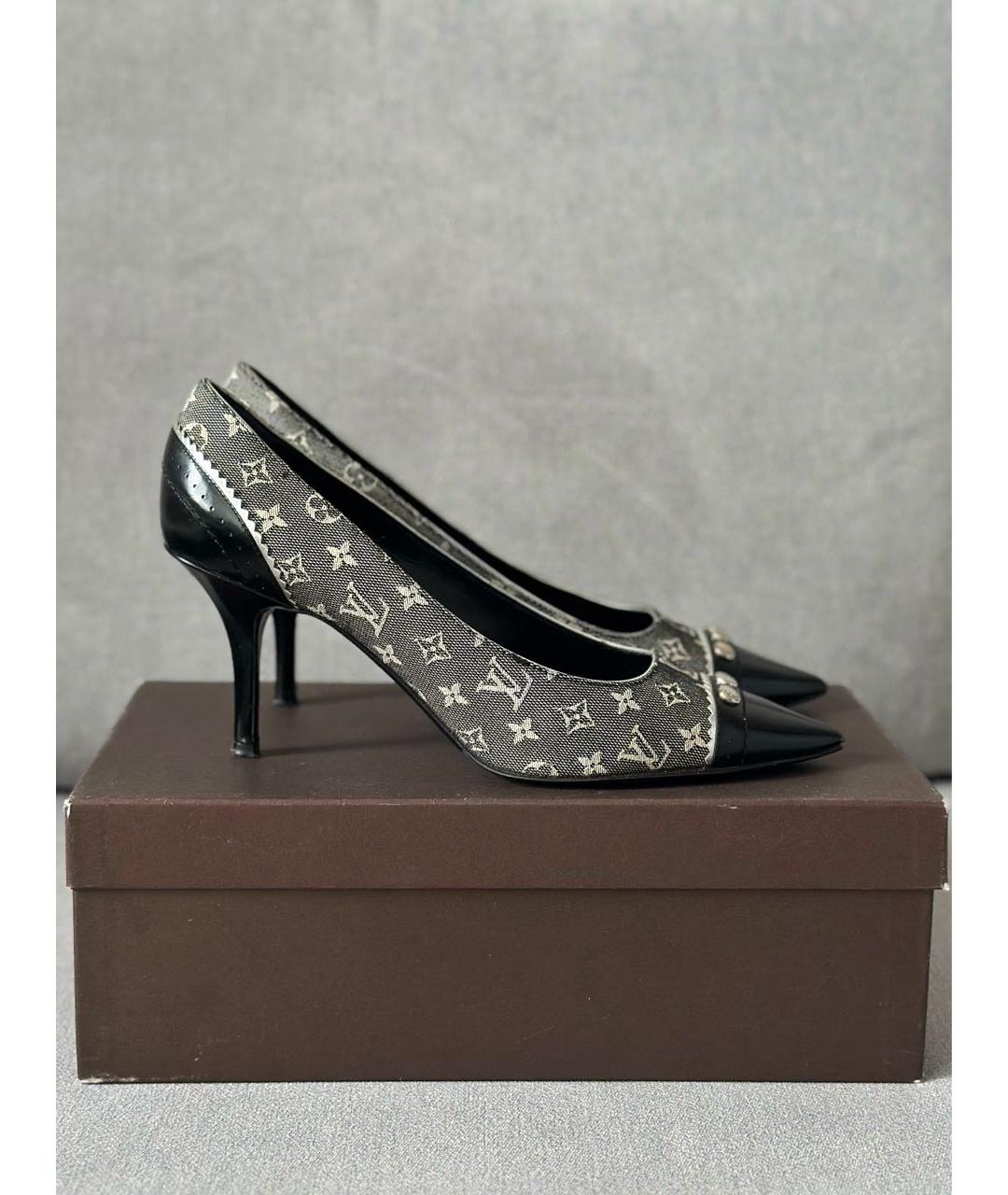 LOUIS VUITTON Серые кожаные туфли, фото 8