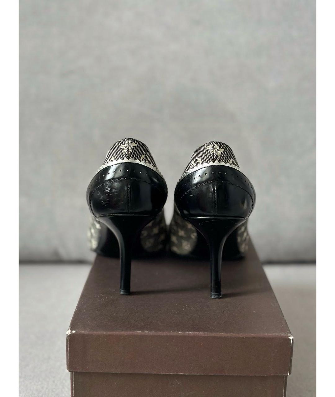 LOUIS VUITTON Серые кожаные туфли, фото 5