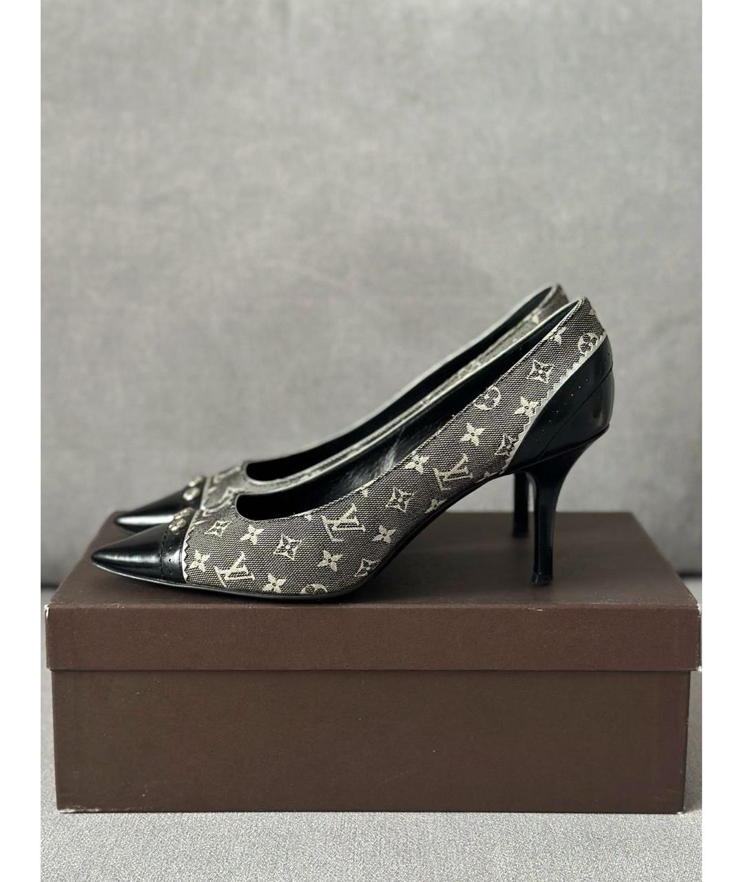 LOUIS VUITTON Серые кожаные туфли, фото 3