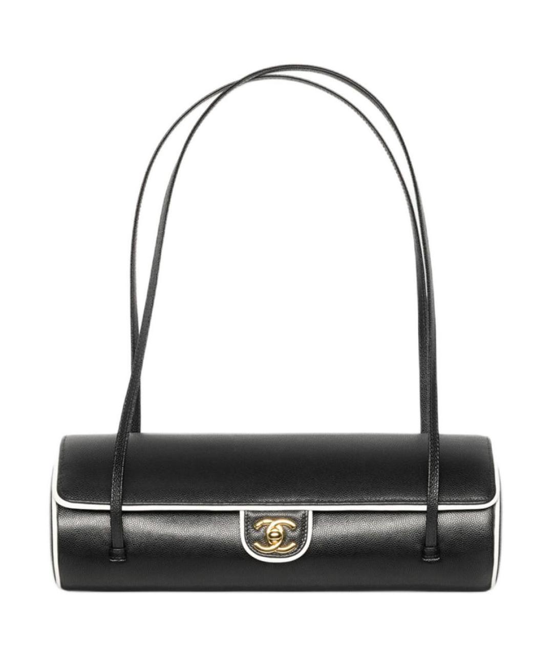CHANEL Черная кожаная сумка через плечо, фото 1