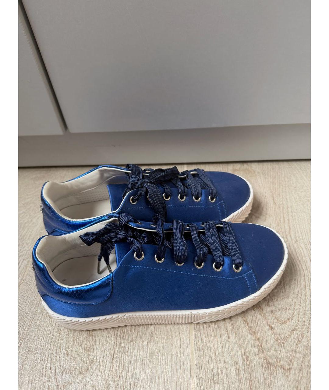 POLLINI Синие кеды, фото 4