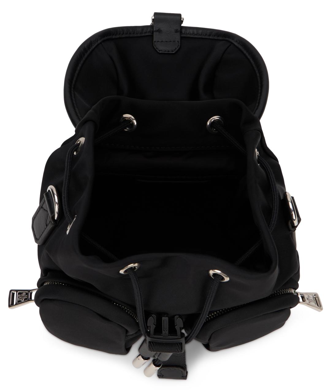 MONCLER Черная синтетическая сумка через плечо, фото 5