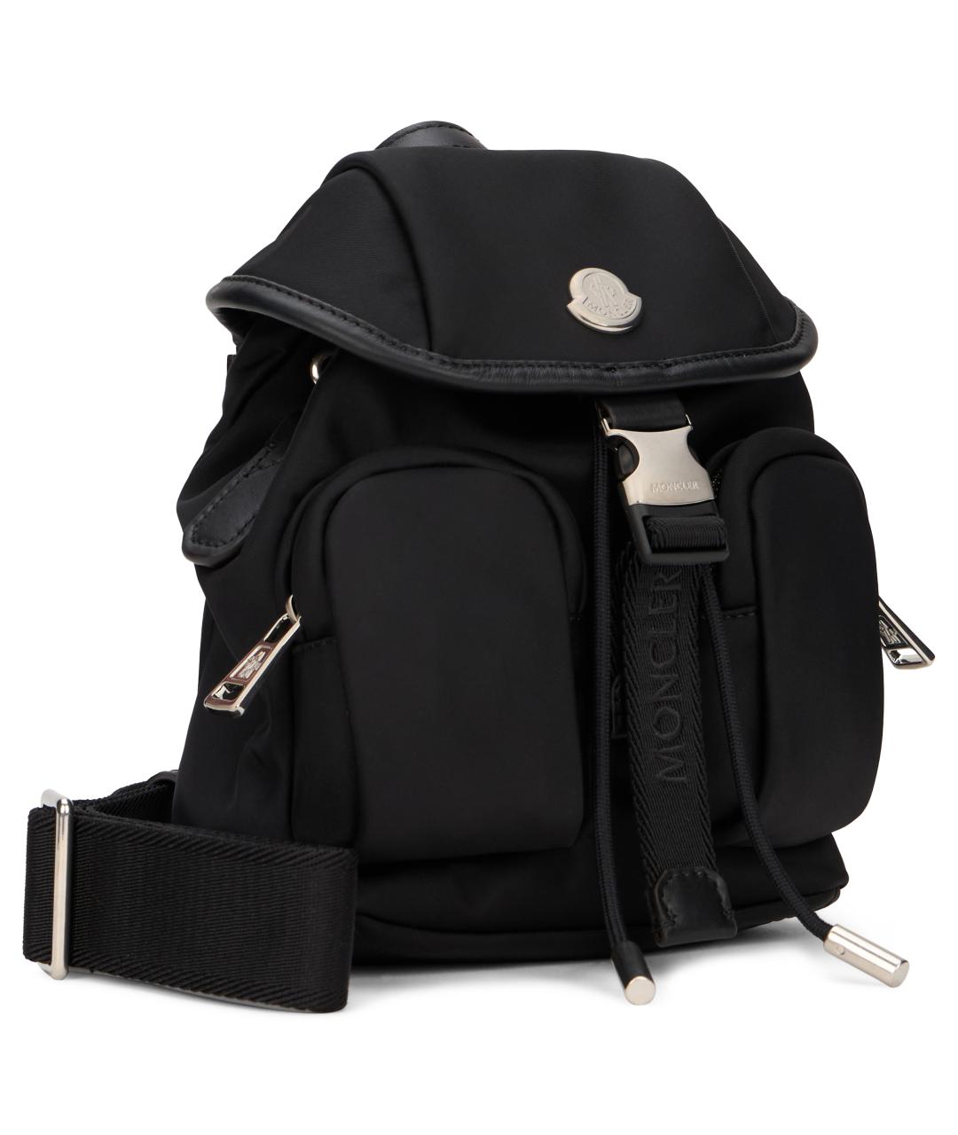 MONCLER Черная синтетическая сумка через плечо, фото 3