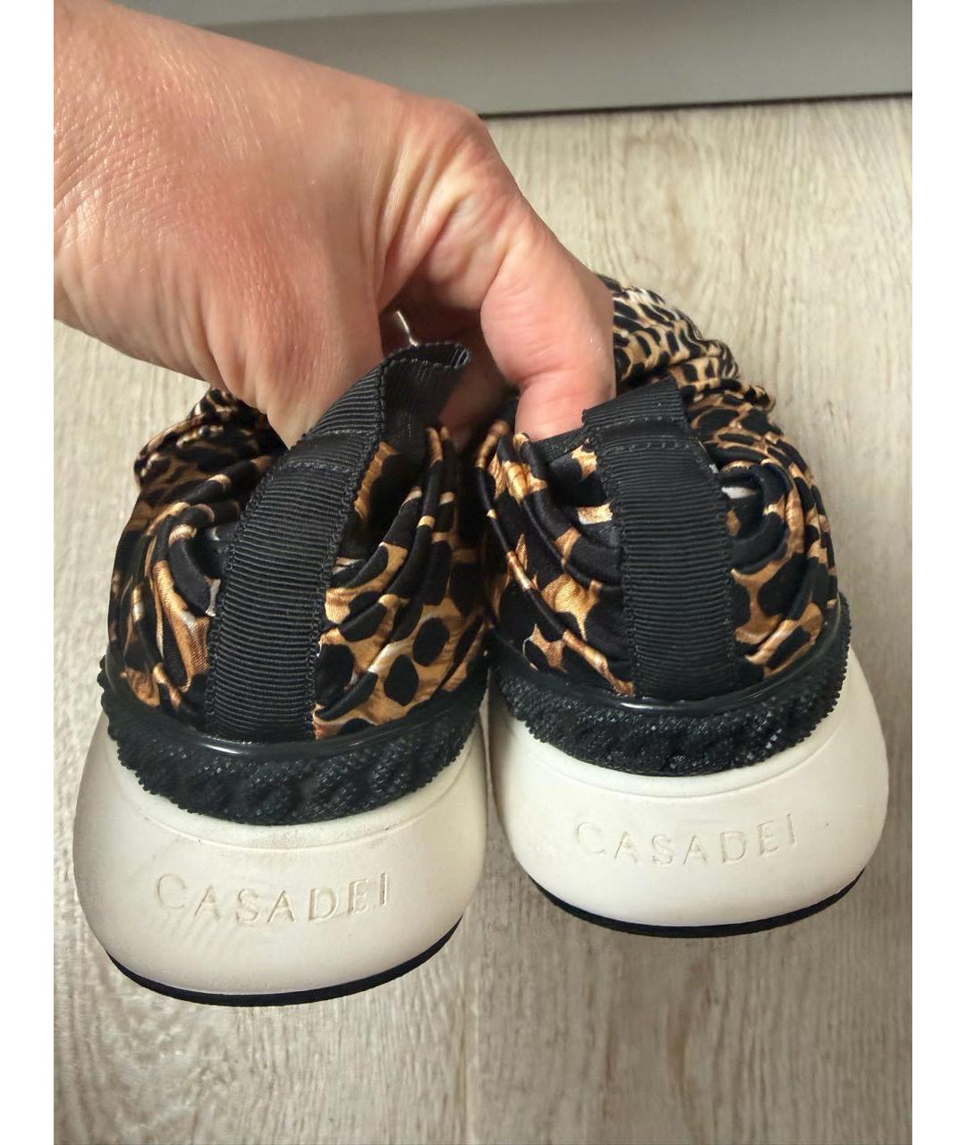 CASADEI Коричневые кеды, фото 3