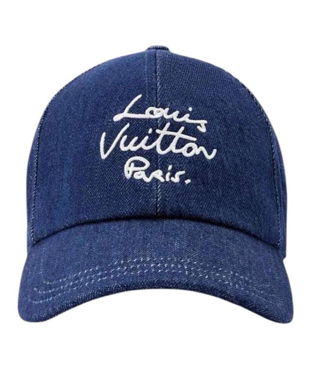 LOUIS VUITTON Синяя хлопковая кепка, фото 2
