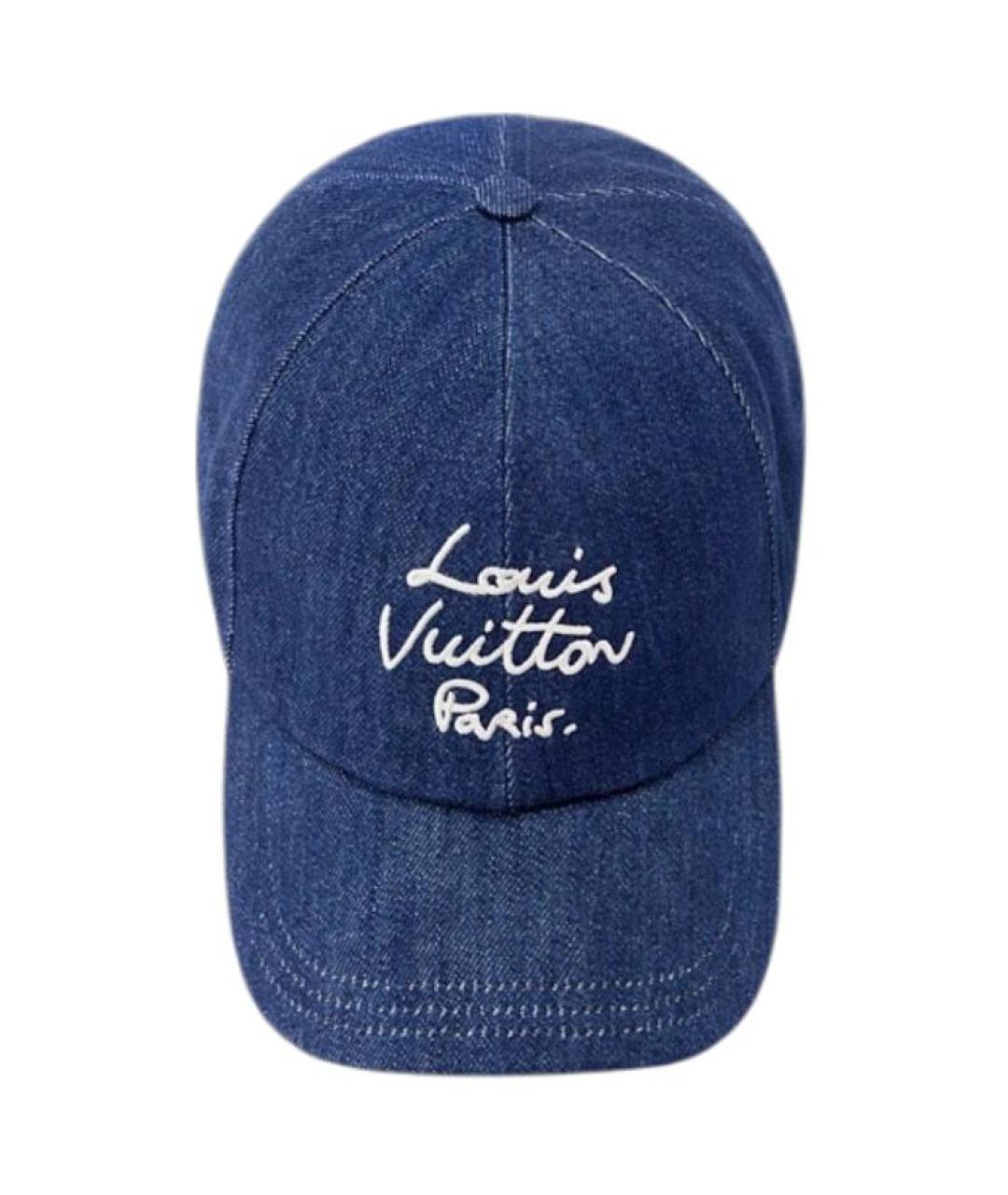 LOUIS VUITTON Синяя хлопковая кепка, фото 3