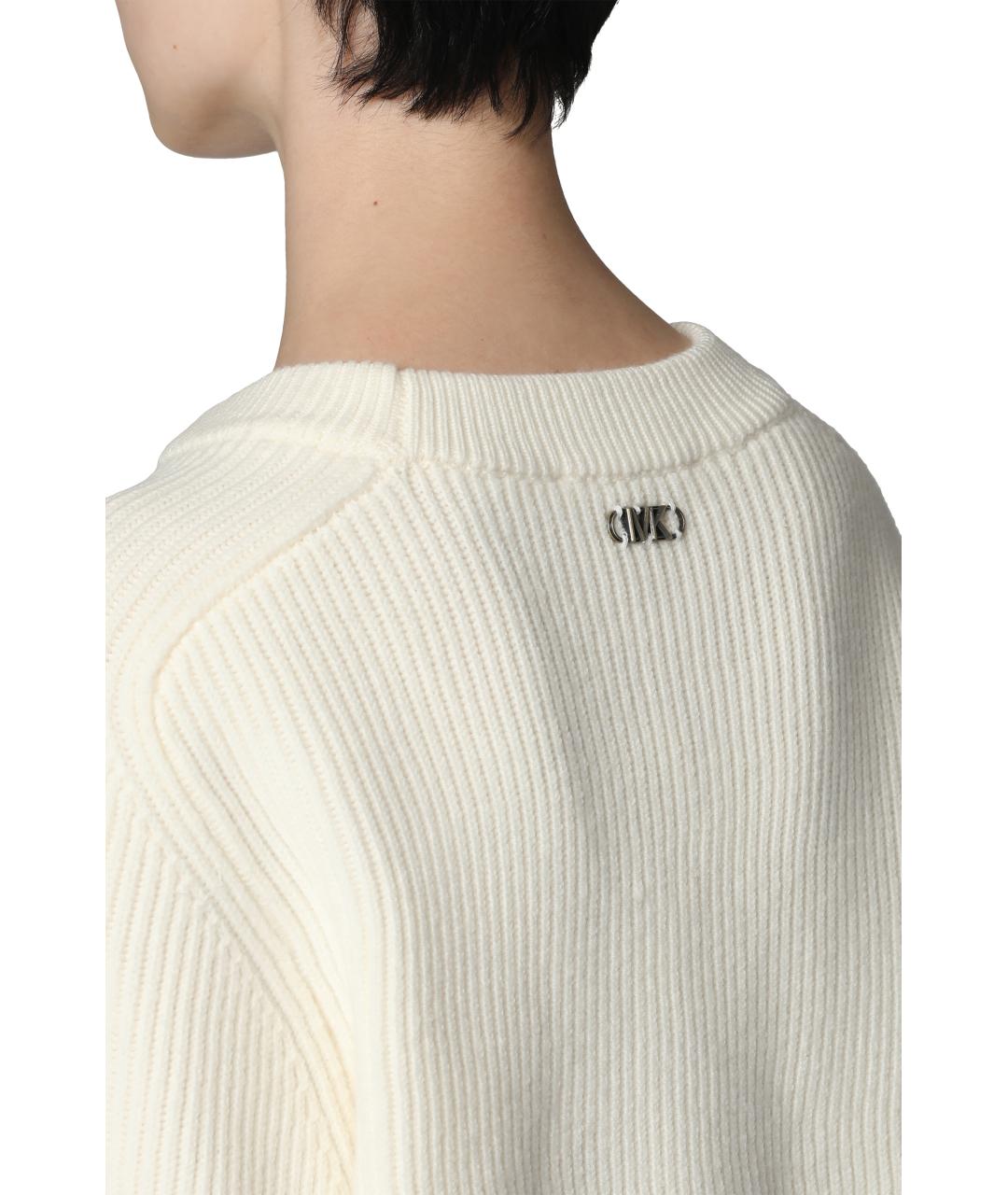 MICHAEL MICHAEL KORS Бежевый шерстяной джемпер / свитер, фото 5