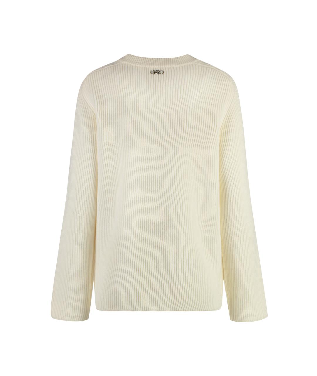 MICHAEL MICHAEL KORS Бежевый шерстяной джемпер / свитер, фото 2