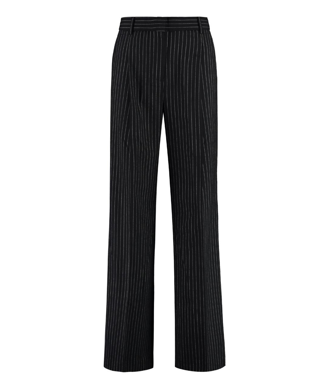 MICHAEL MICHAEL KORS Черные шерстяные брюки широкие, фото 1