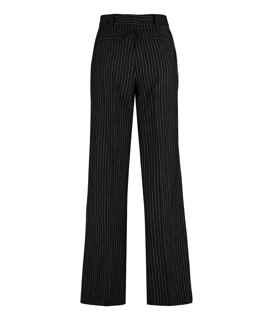 MICHAEL MICHAEL KORS Черные шерстяные брюки широкие, фото 2