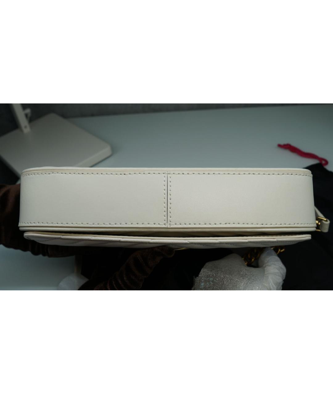 PINKO Белая кожаная сумка через плечо, фото 6