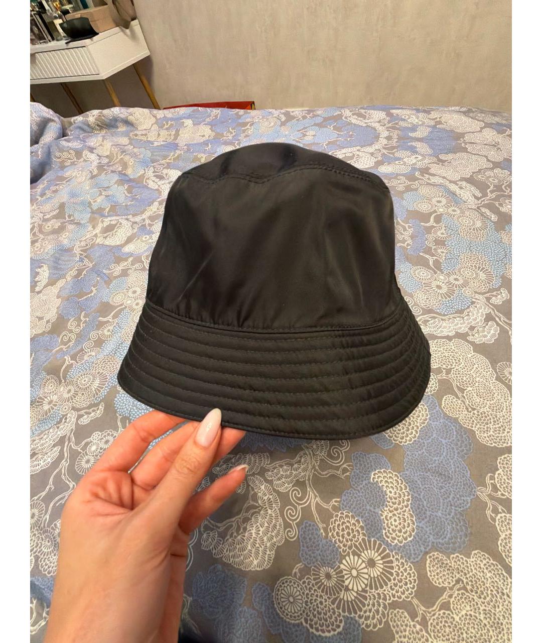 PRADA Черная синтетическая панама, фото 2