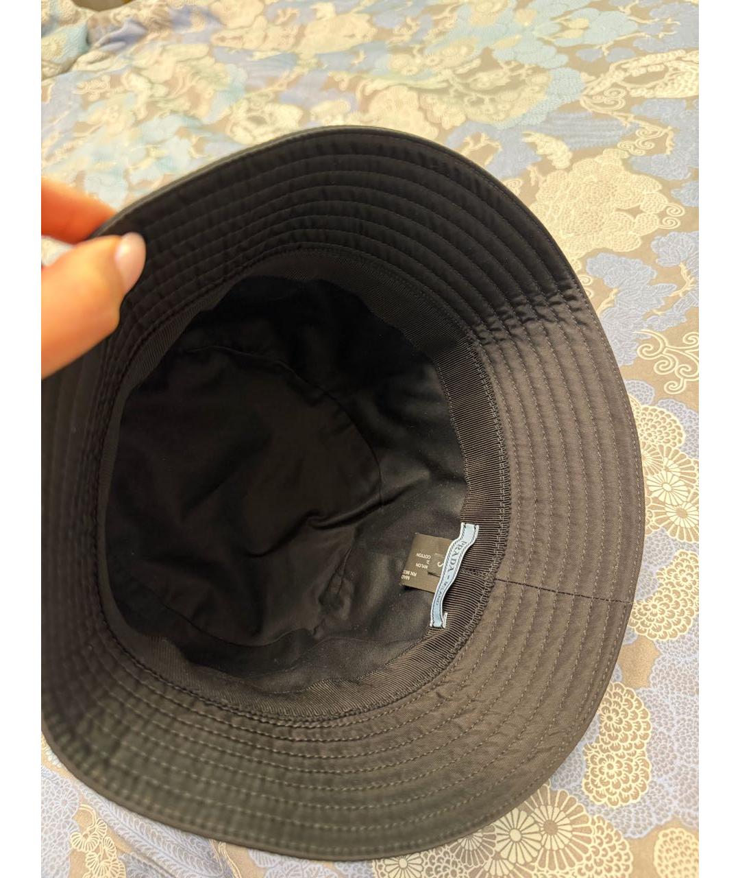 PRADA Черная синтетическая панама, фото 4