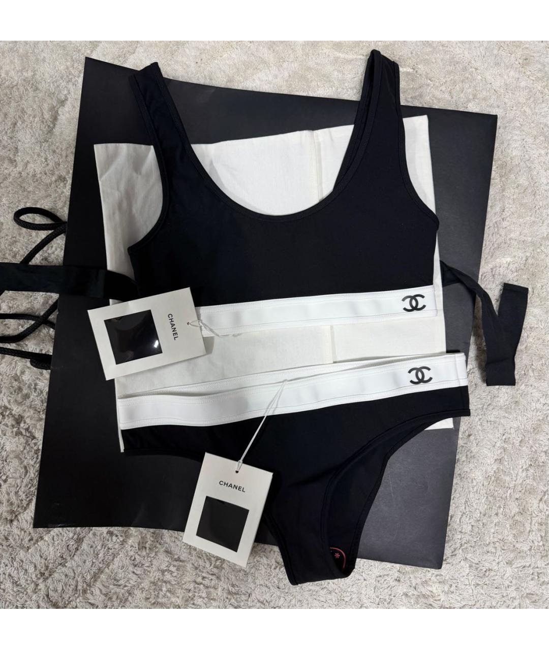 CHANEL Черный купальник, фото 2