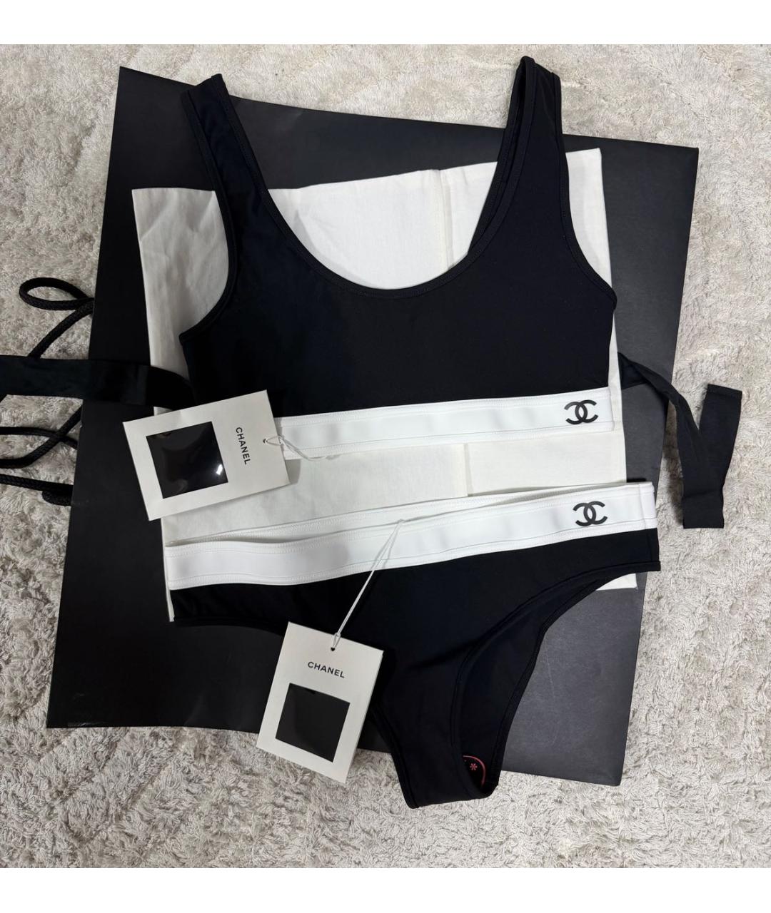 CHANEL Черный купальник, фото 3