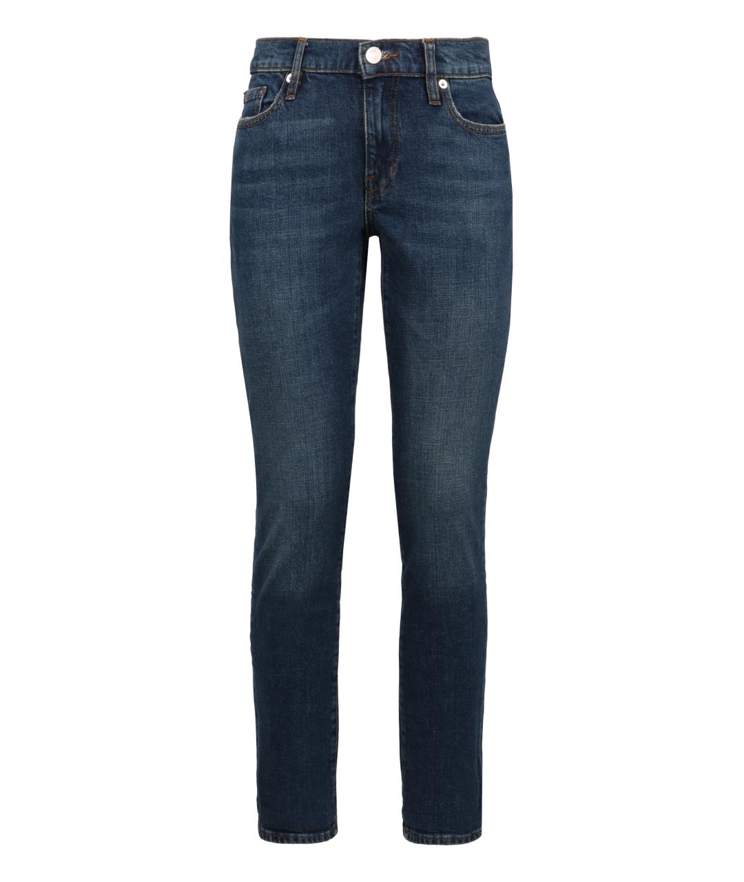 FRAME Синие хлопковые прямые джинсы, фото 1