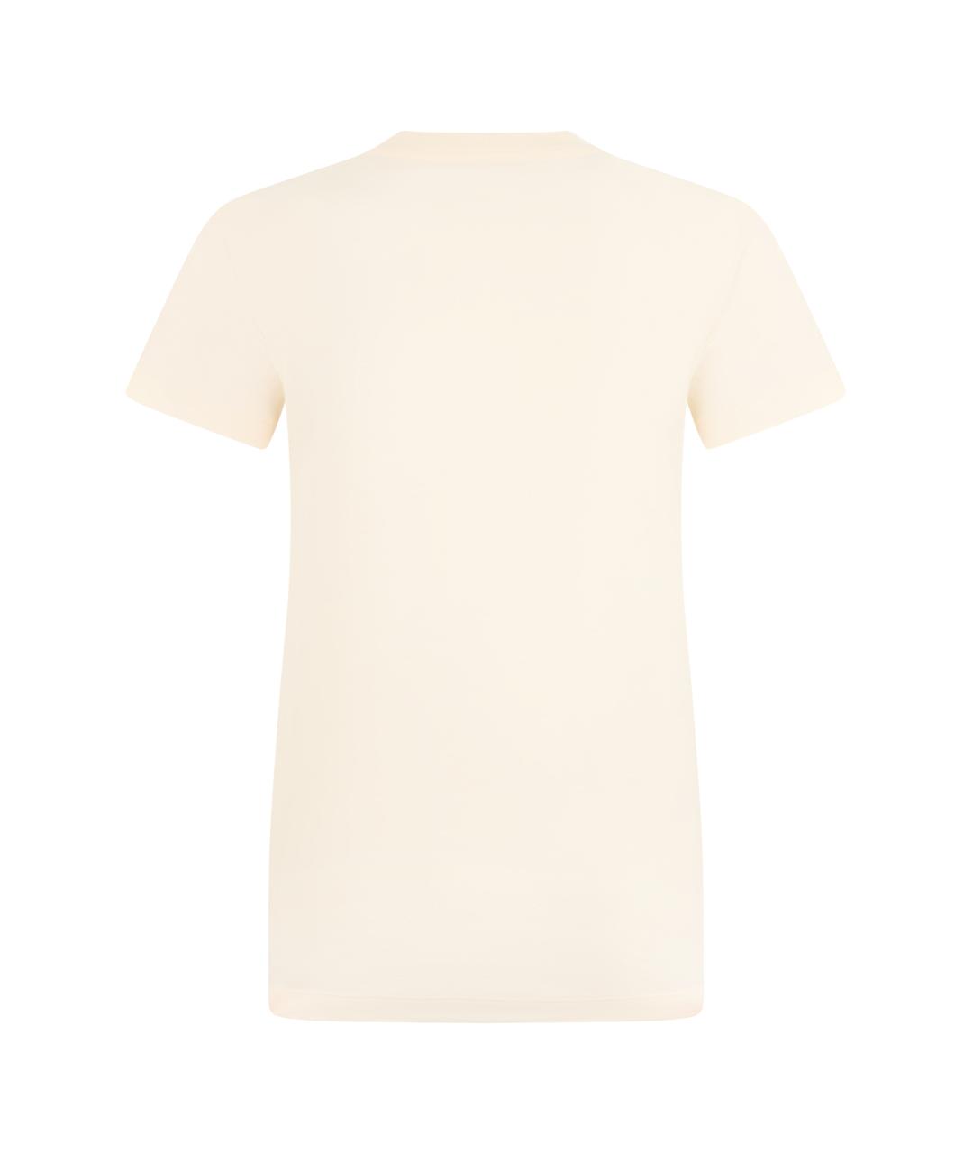 MONCLER Белая хлопковая футболка, фото 2