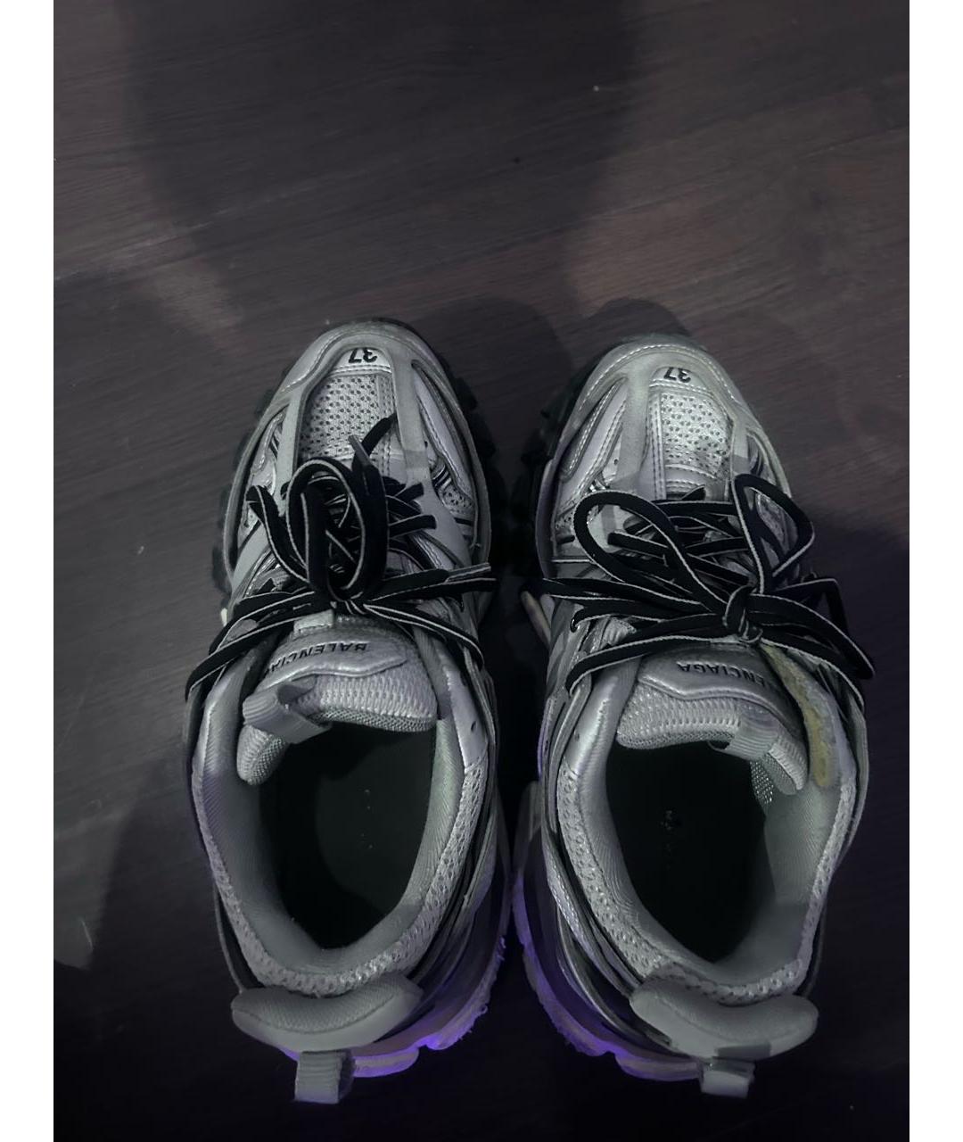 BALENCIAGA Серебряные низкие кроссовки / кеды, фото 3