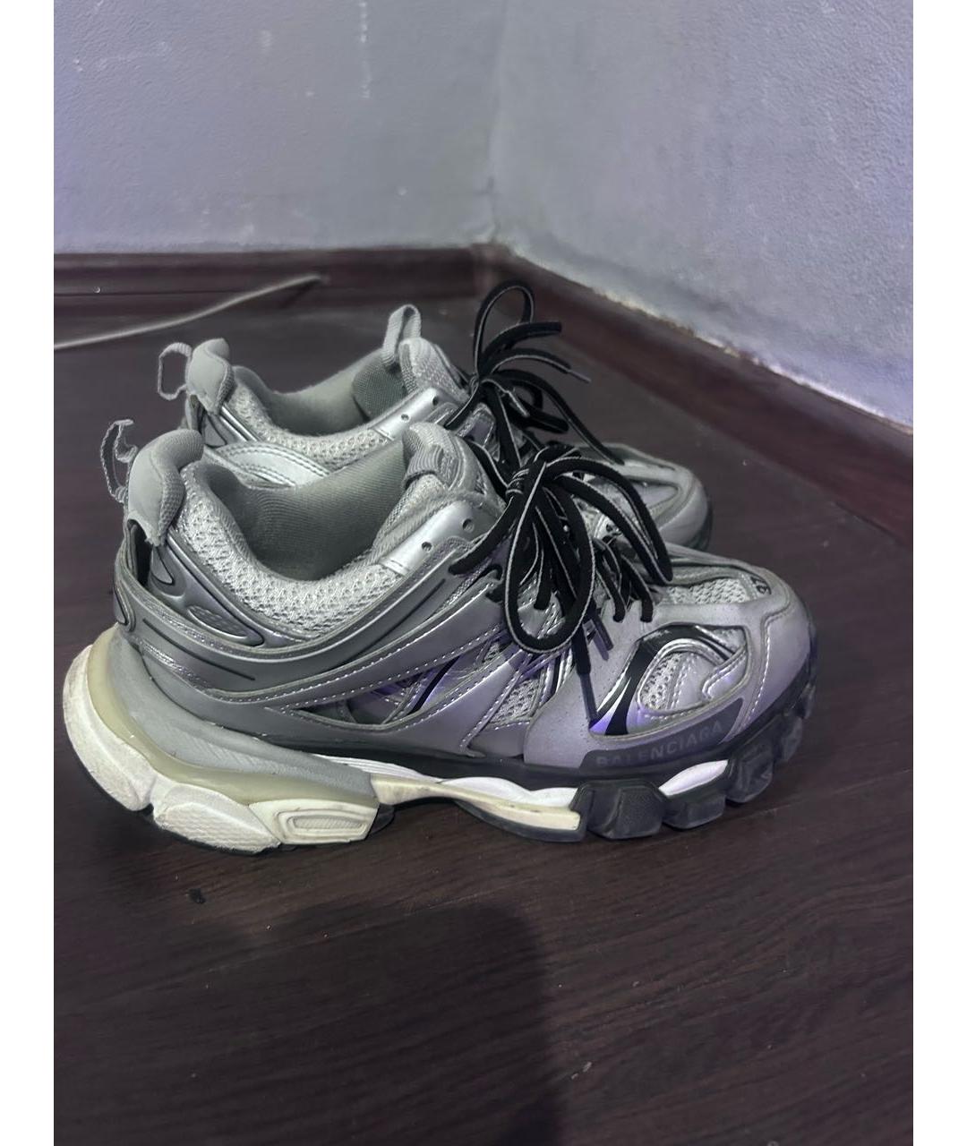 BALENCIAGA Серебряные низкие кроссовки / кеды, фото 5