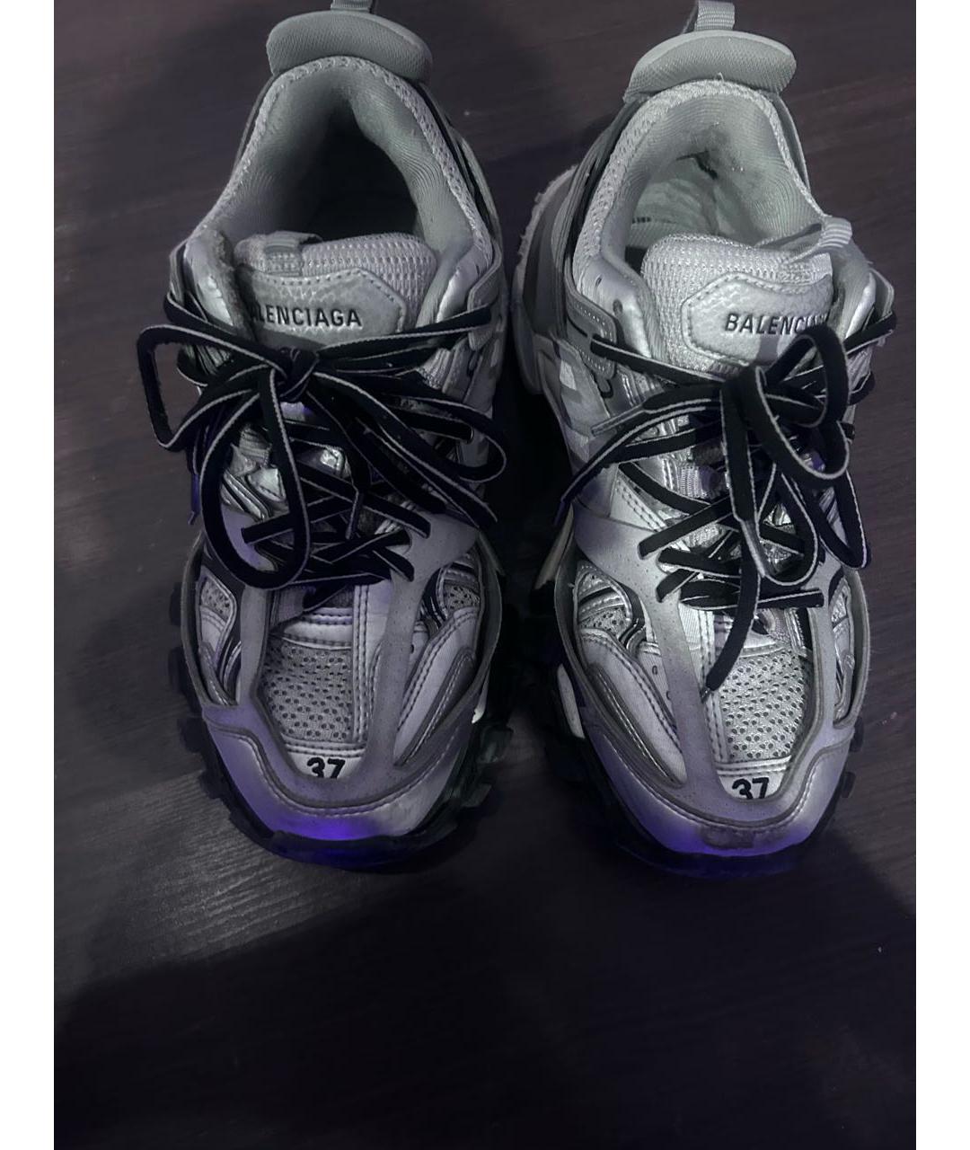BALENCIAGA Серебряные низкие кроссовки / кеды, фото 2
