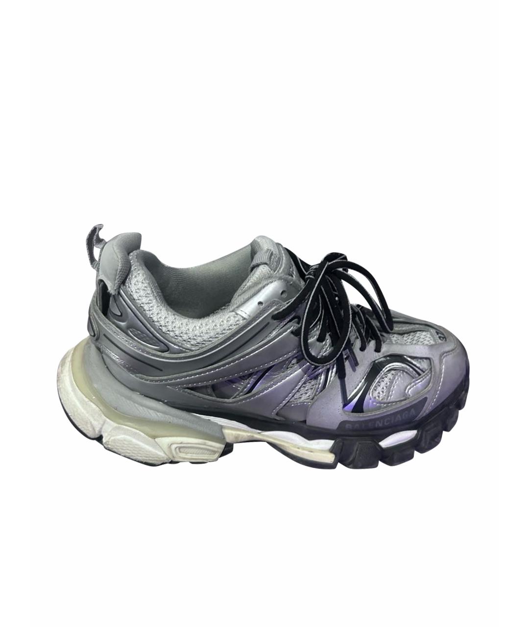 BALENCIAGA Серебряные низкие кроссовки / кеды, фото 1