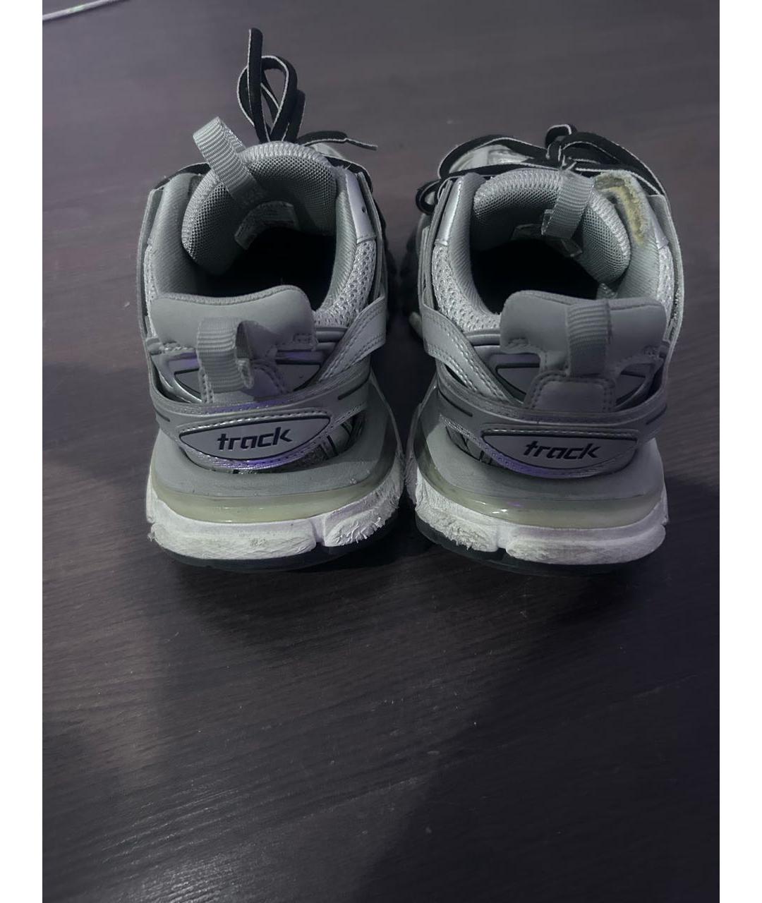 BALENCIAGA Серебряные низкие кроссовки / кеды, фото 4