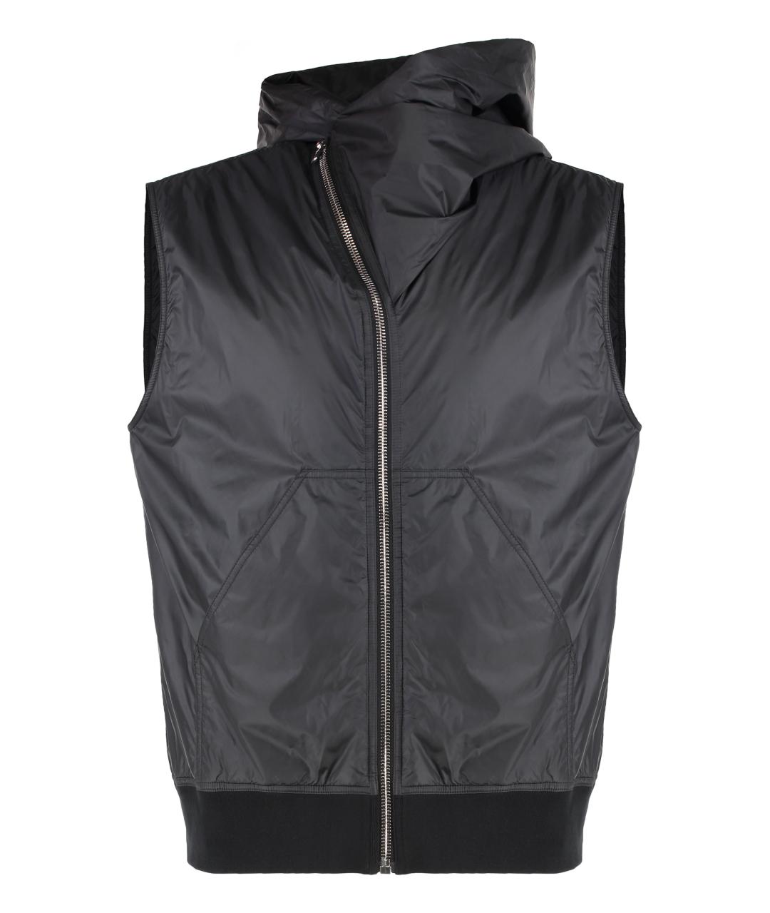 RICK OWENS DRKSHDW Черный полиамидовый жилет, фото 1