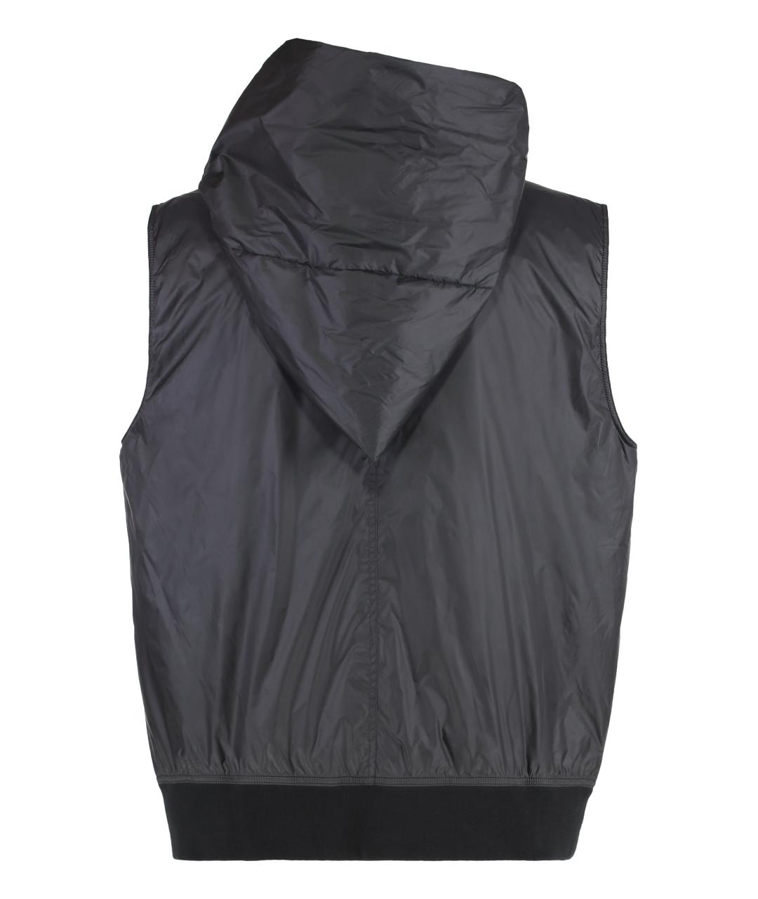 RICK OWENS DRKSHDW Черный полиамидовый жилет, фото 2