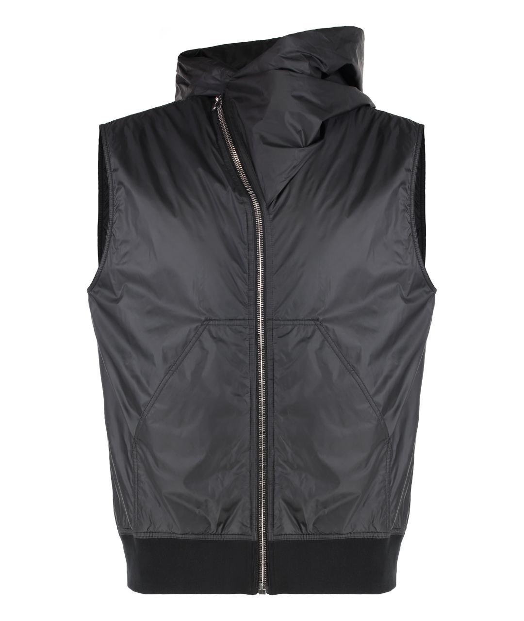 RICK OWENS DRKSHDW Черный полиамидовый жилет, фото 3