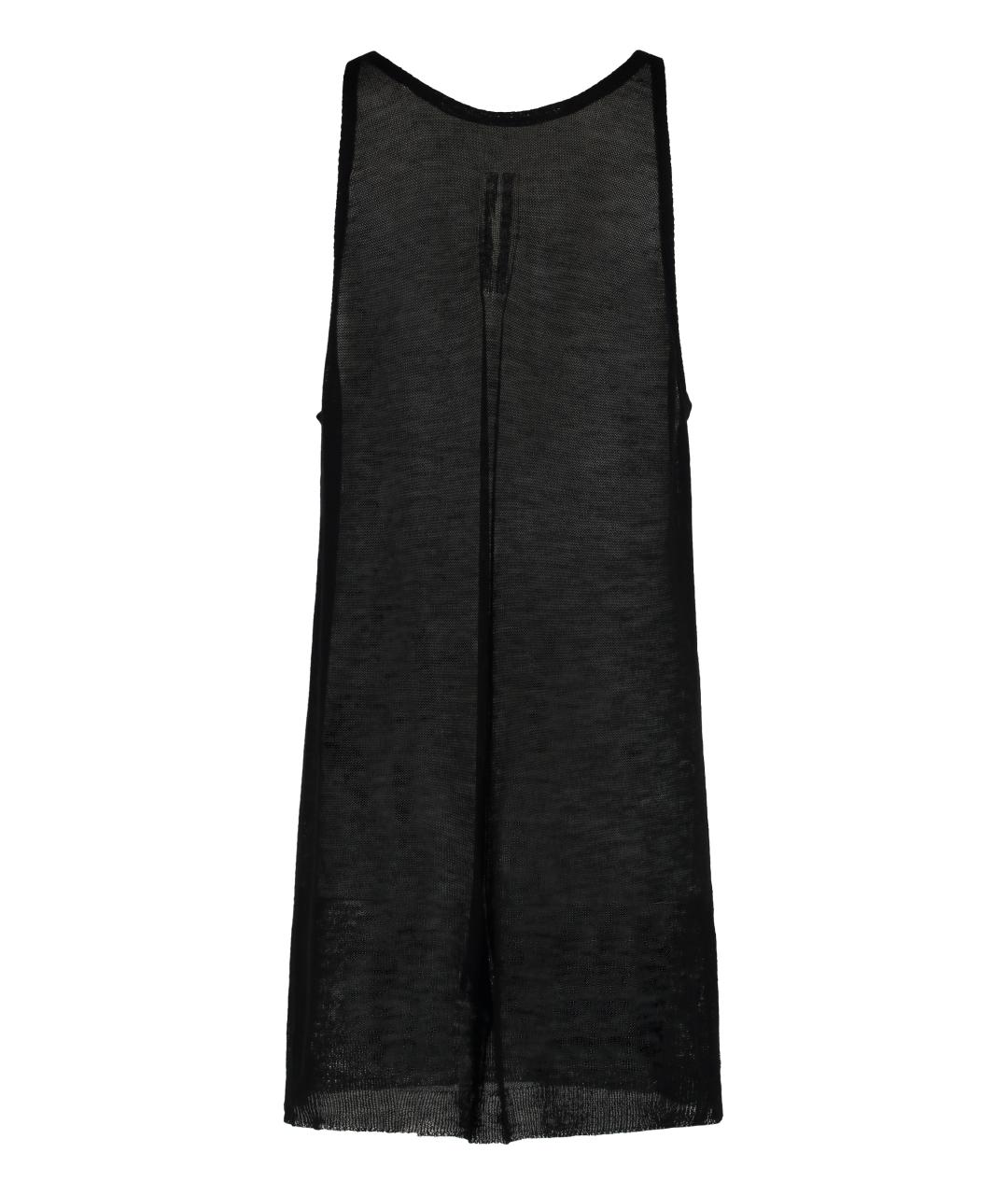 RICK OWENS Черная майка, фото 2