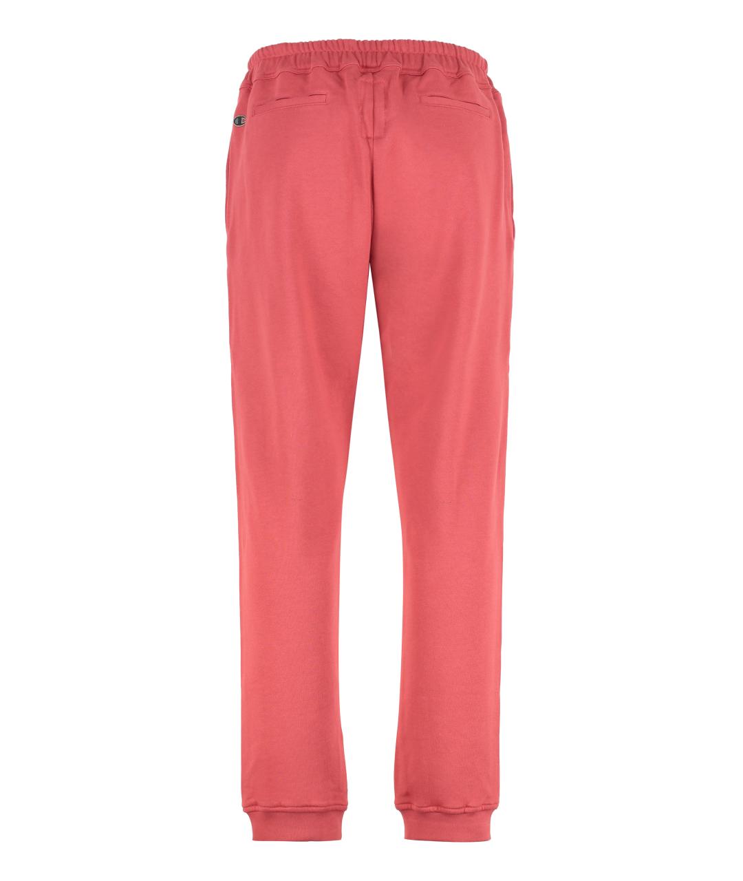 RICK OWENS Красные хлопковые повседневные брюки, фото 2