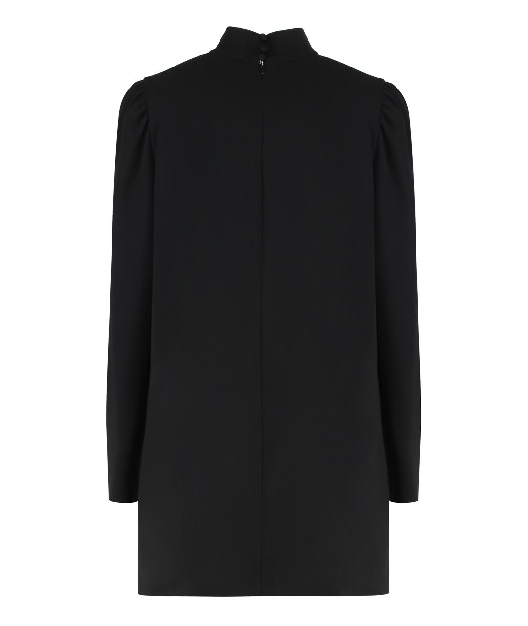 MAX MARA Черное ацетатное повседневное платье, фото 2