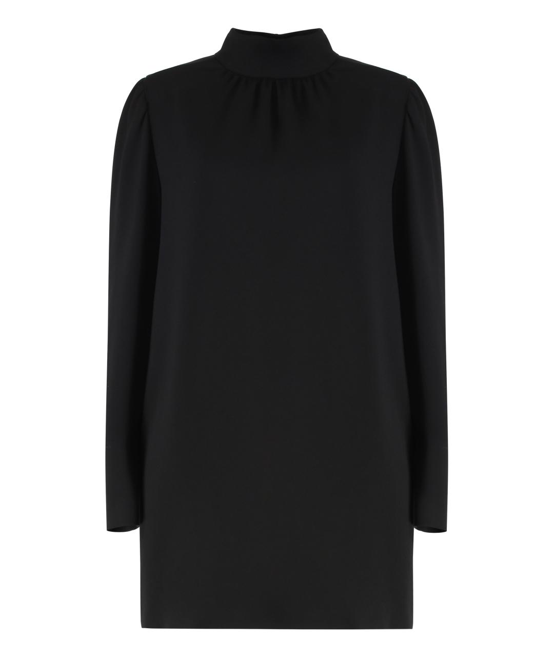 MAX MARA Черное ацетатное повседневное платье, фото 1