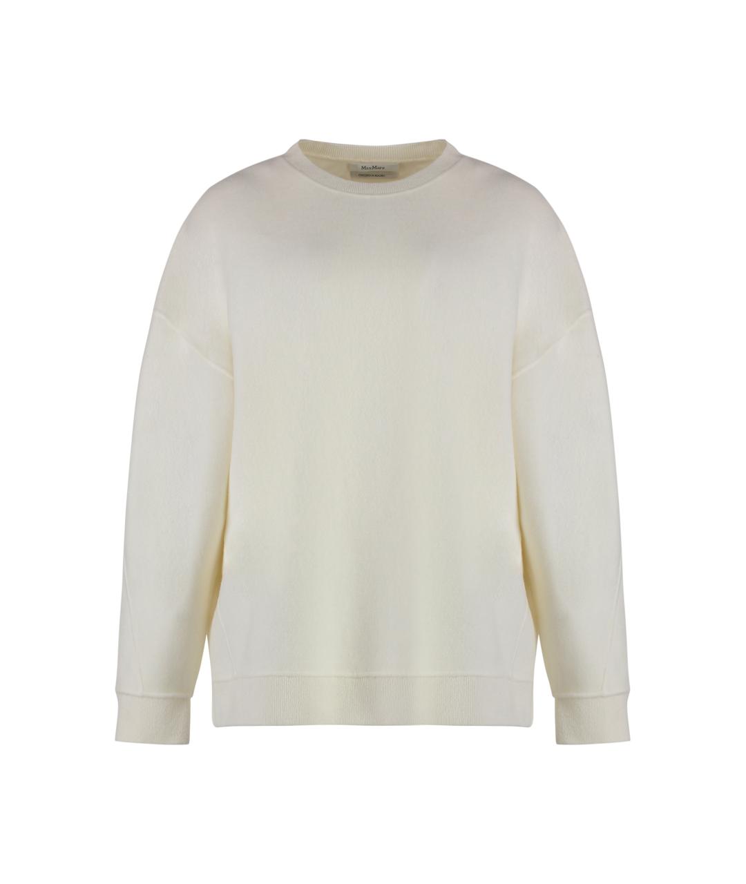 MAX MARA Белый шерстяной джемпер / свитер, фото 1