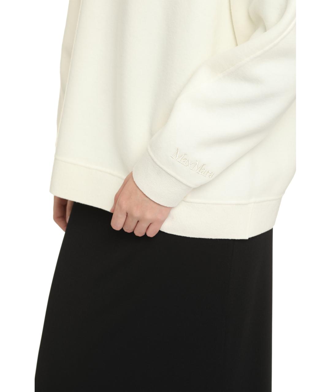 MAX MARA Белый шерстяной джемпер / свитер, фото 5