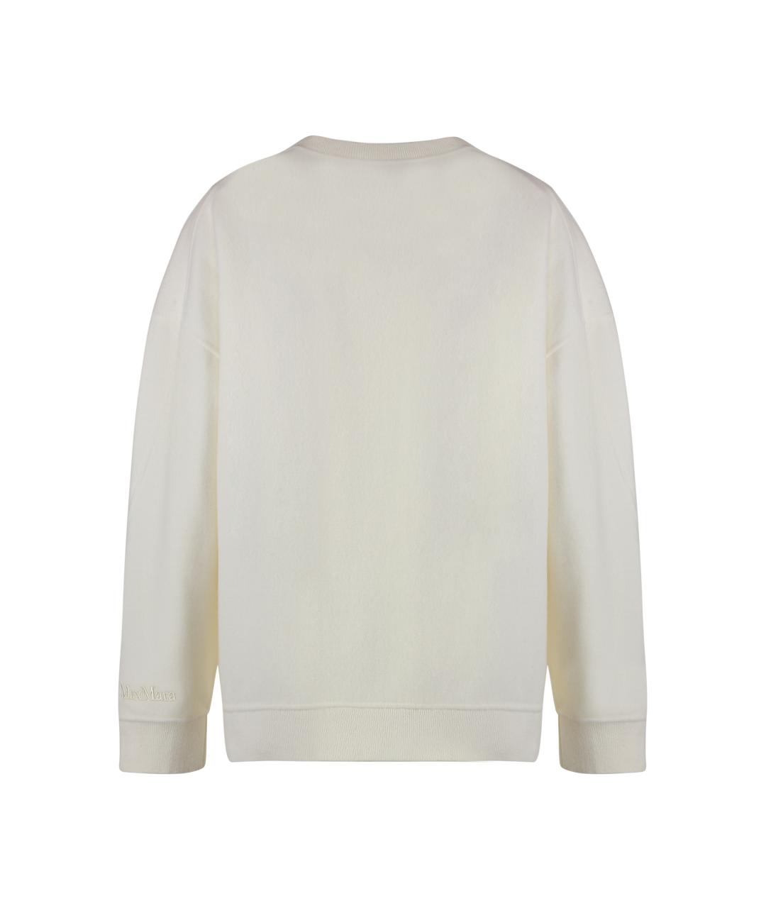 MAX MARA Белый шерстяной джемпер / свитер, фото 2
