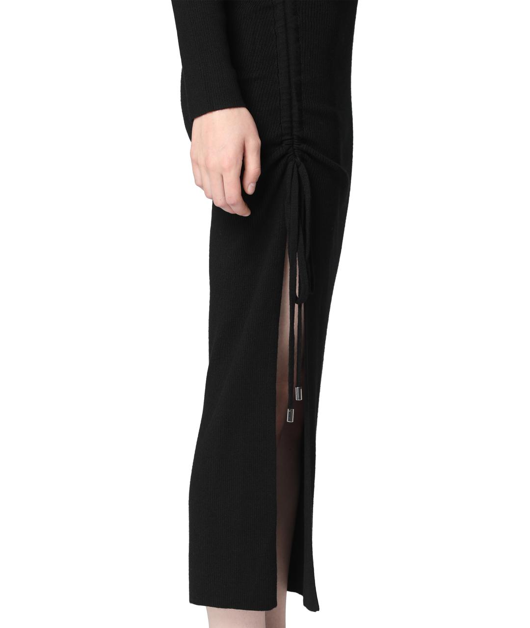 MICHAEL MICHAEL KORS Черное шерстяное повседневное платье, фото 5