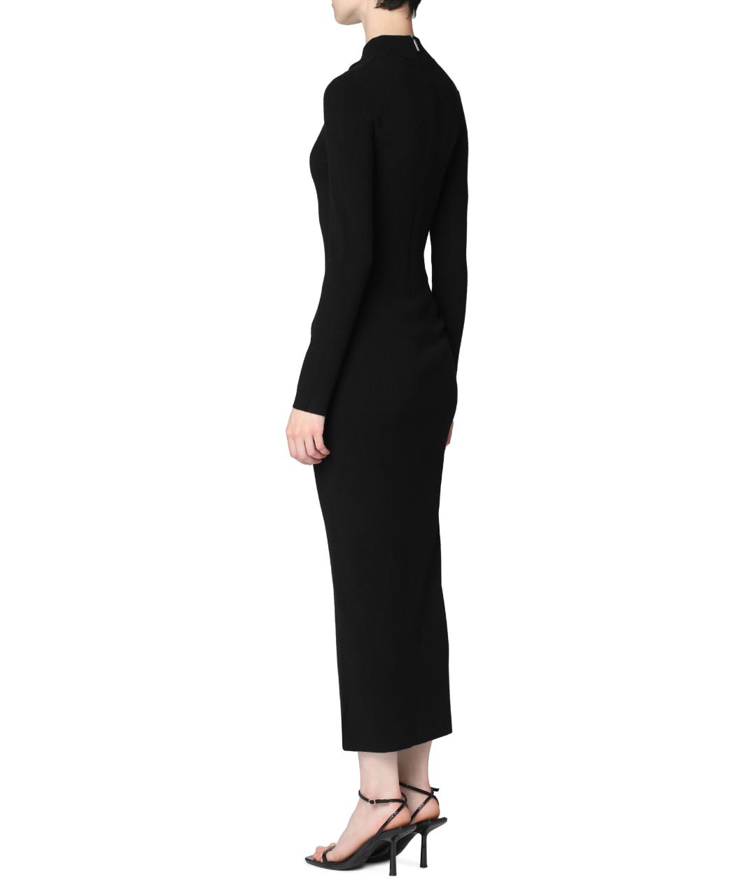 MICHAEL MICHAEL KORS Черное шерстяное повседневное платье, фото 4