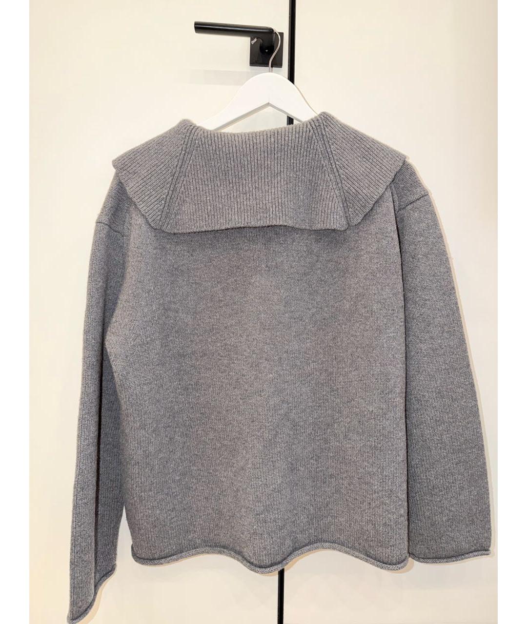 12 STOREEZ Серый шерстяной джемпер / свитер, фото 2