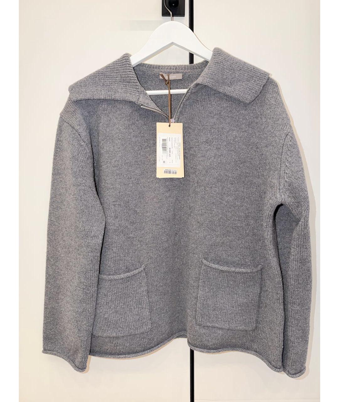 12 STOREEZ Серый шерстяной джемпер / свитер, фото 5