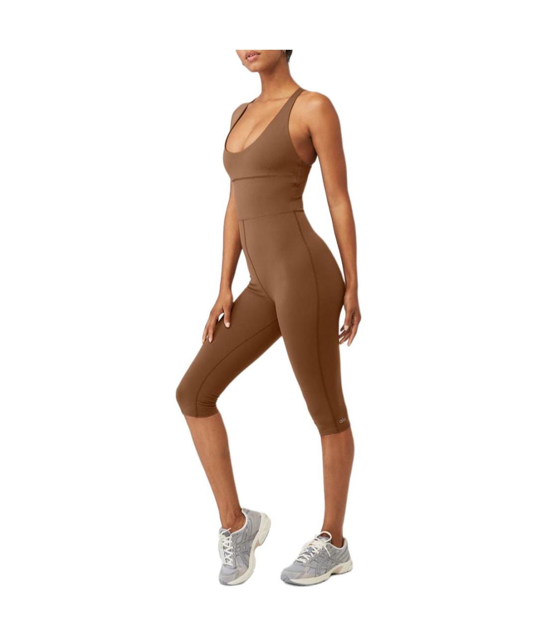 ALO YOGA Коричневое боди, фото 3