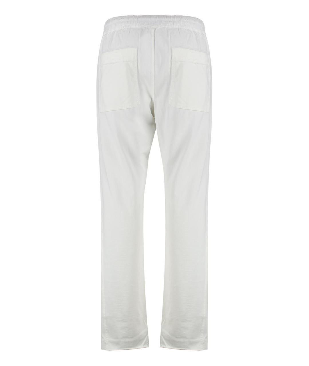 RICK OWENS DRKSHDW Белые хлопковые повседневные брюки, фото 2
