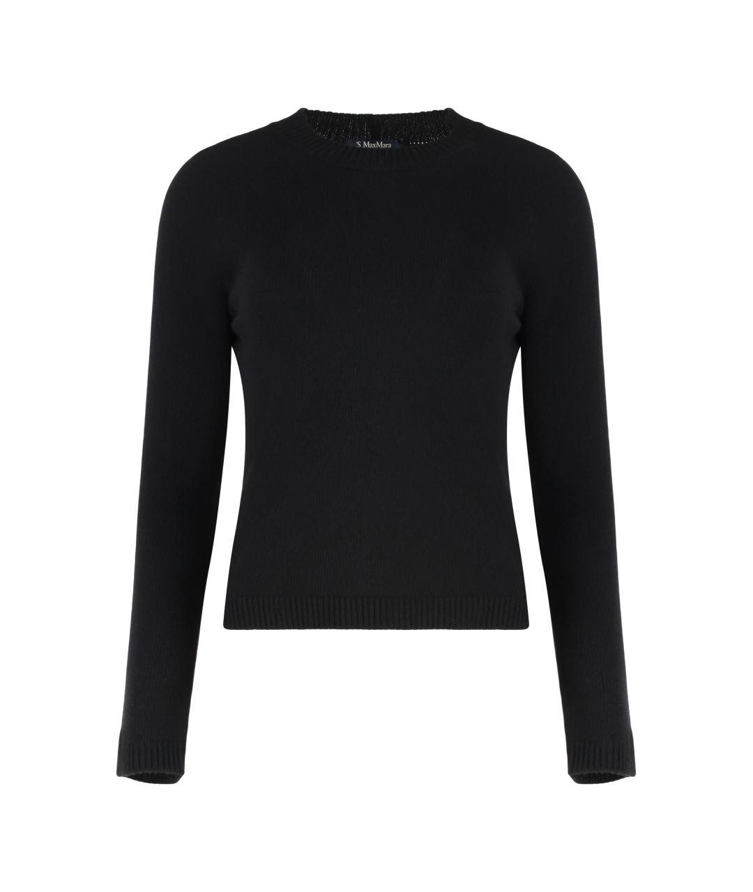 'S MAX MARA Черный шерстяной джемпер / свитер, фото 1